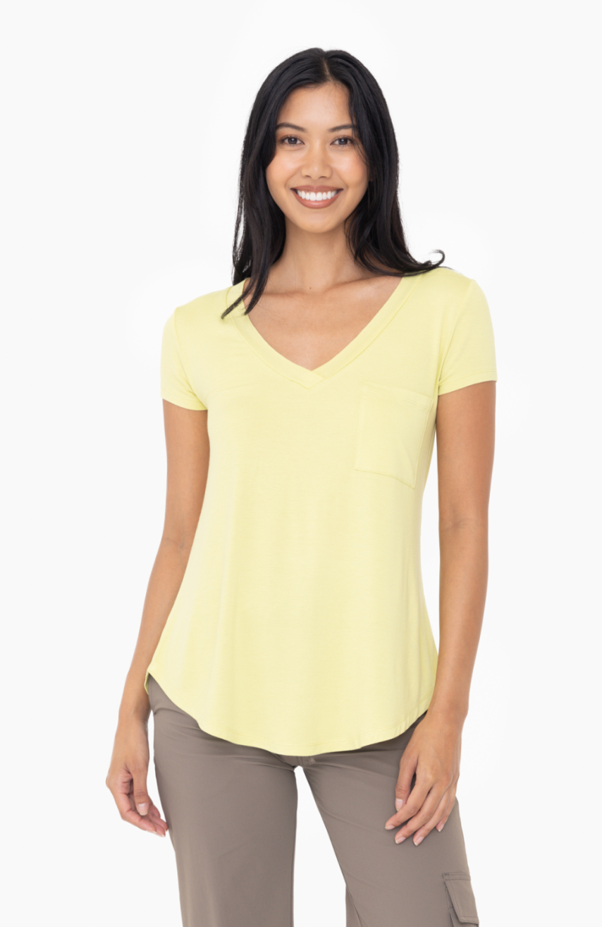 Mono B Flattering V-Neck Top