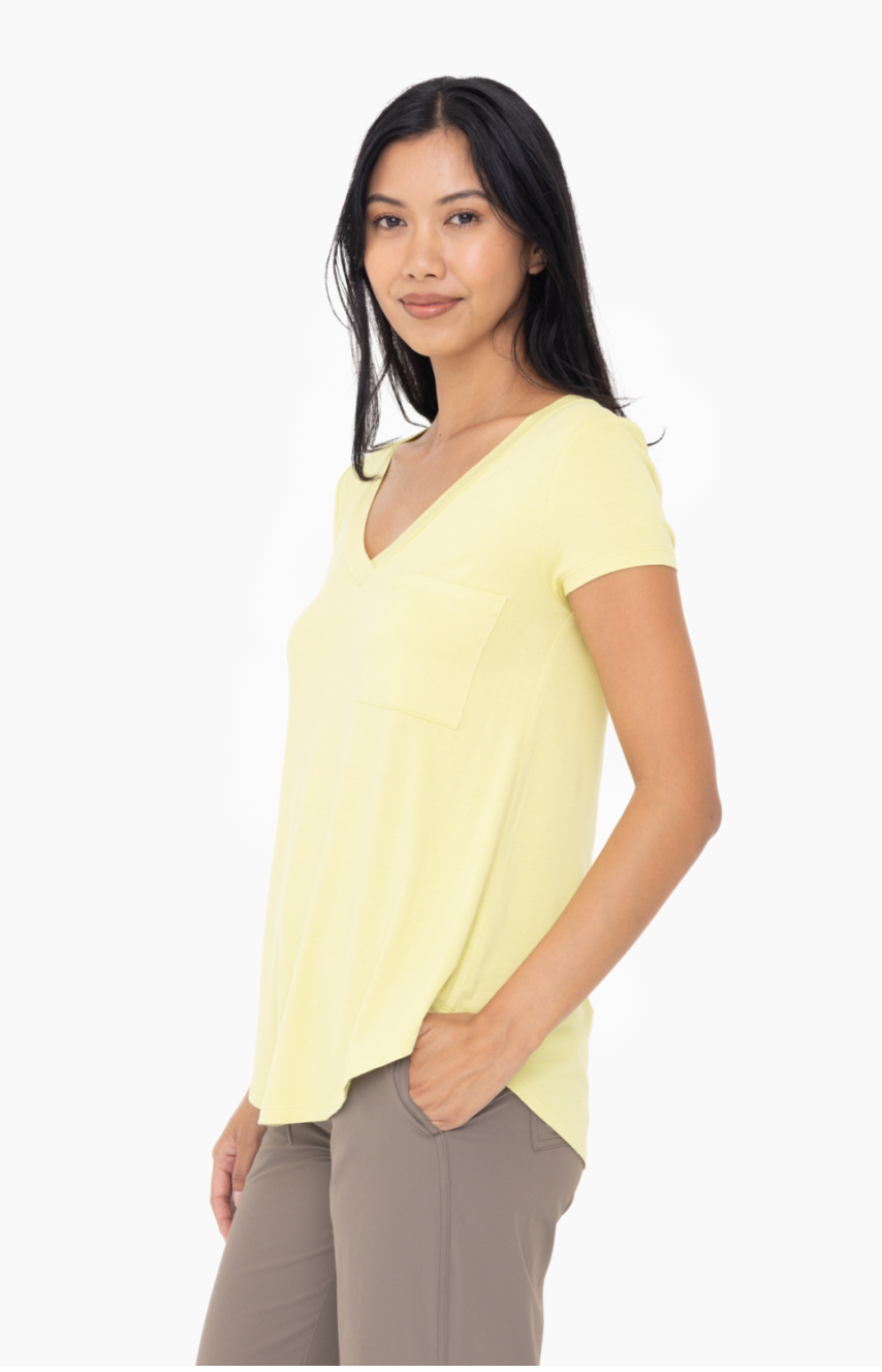 Mono B Flattering V-Neck Top