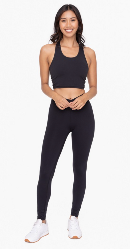 Mono B Venice Crossover Waist Leggings