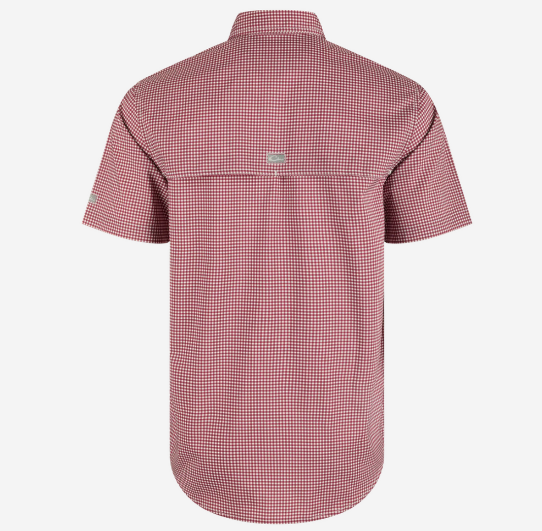 Drake Mississippi State Frat Gingham Short Sleeve Shirt