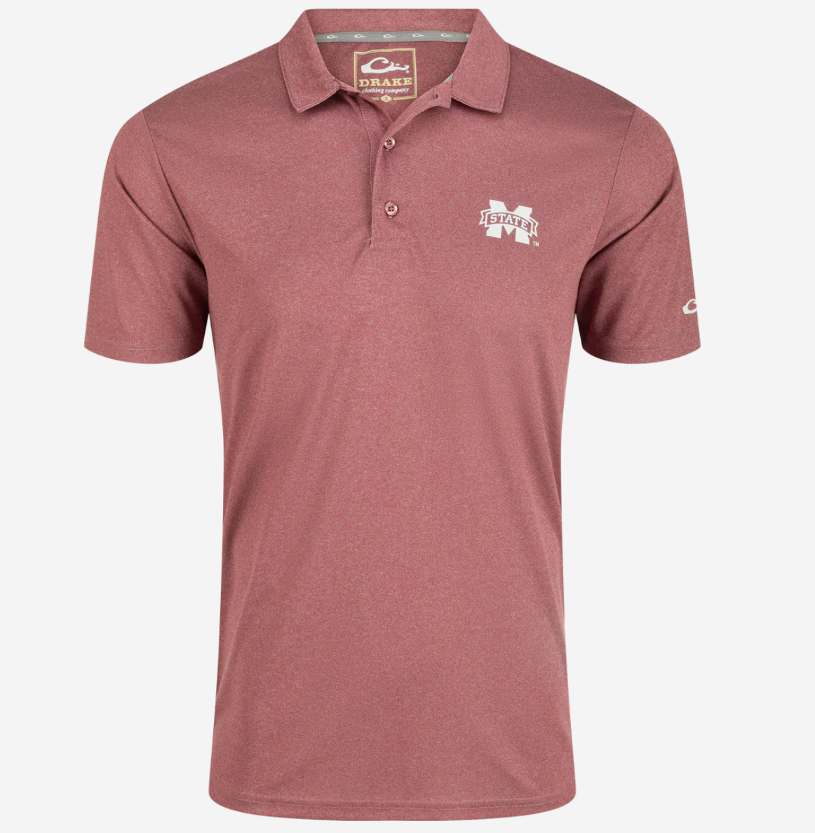 Drake Mississippi State Vintage Heather Polo