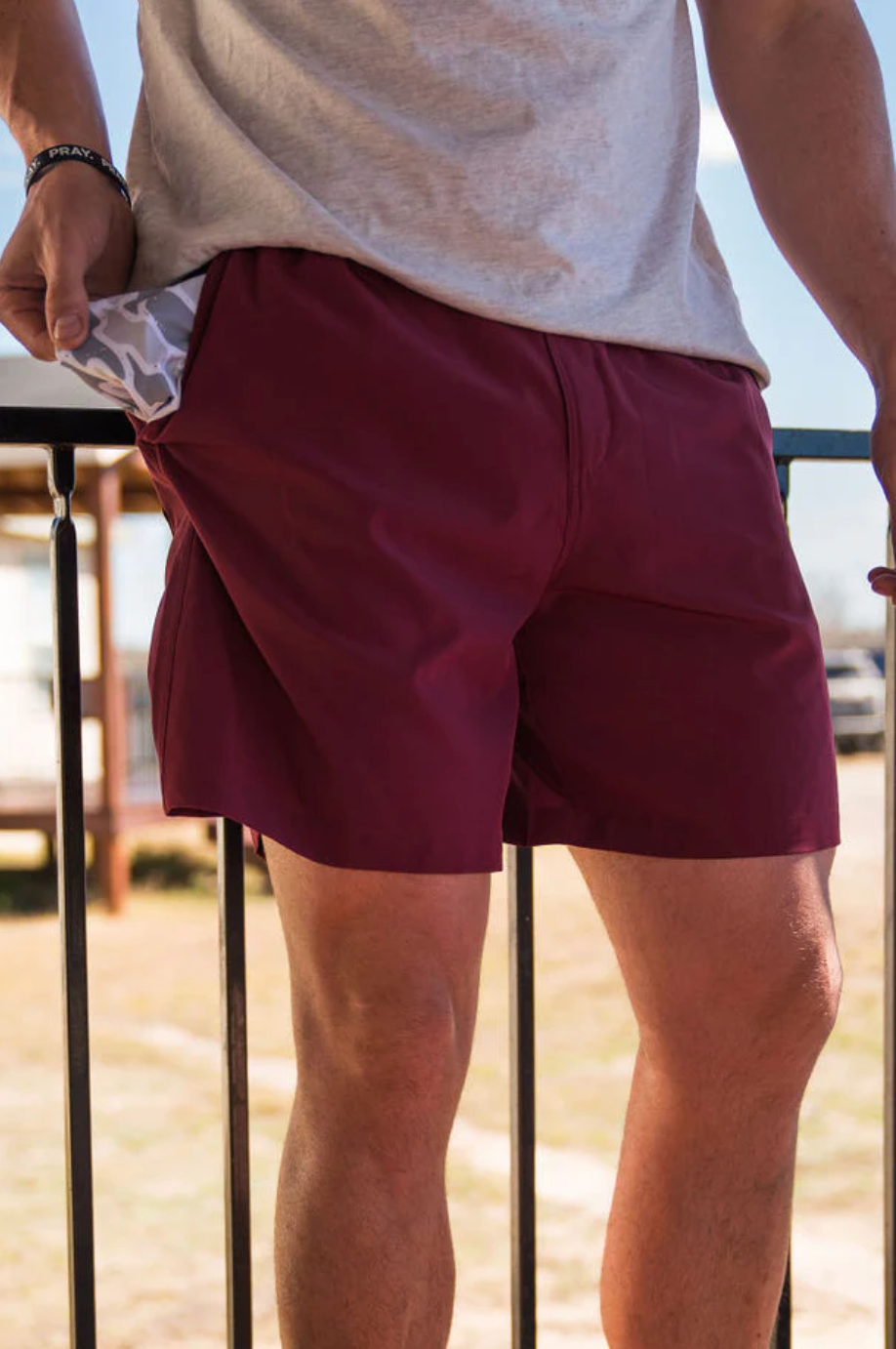 Burlebo Everyday Shorts - Maroon