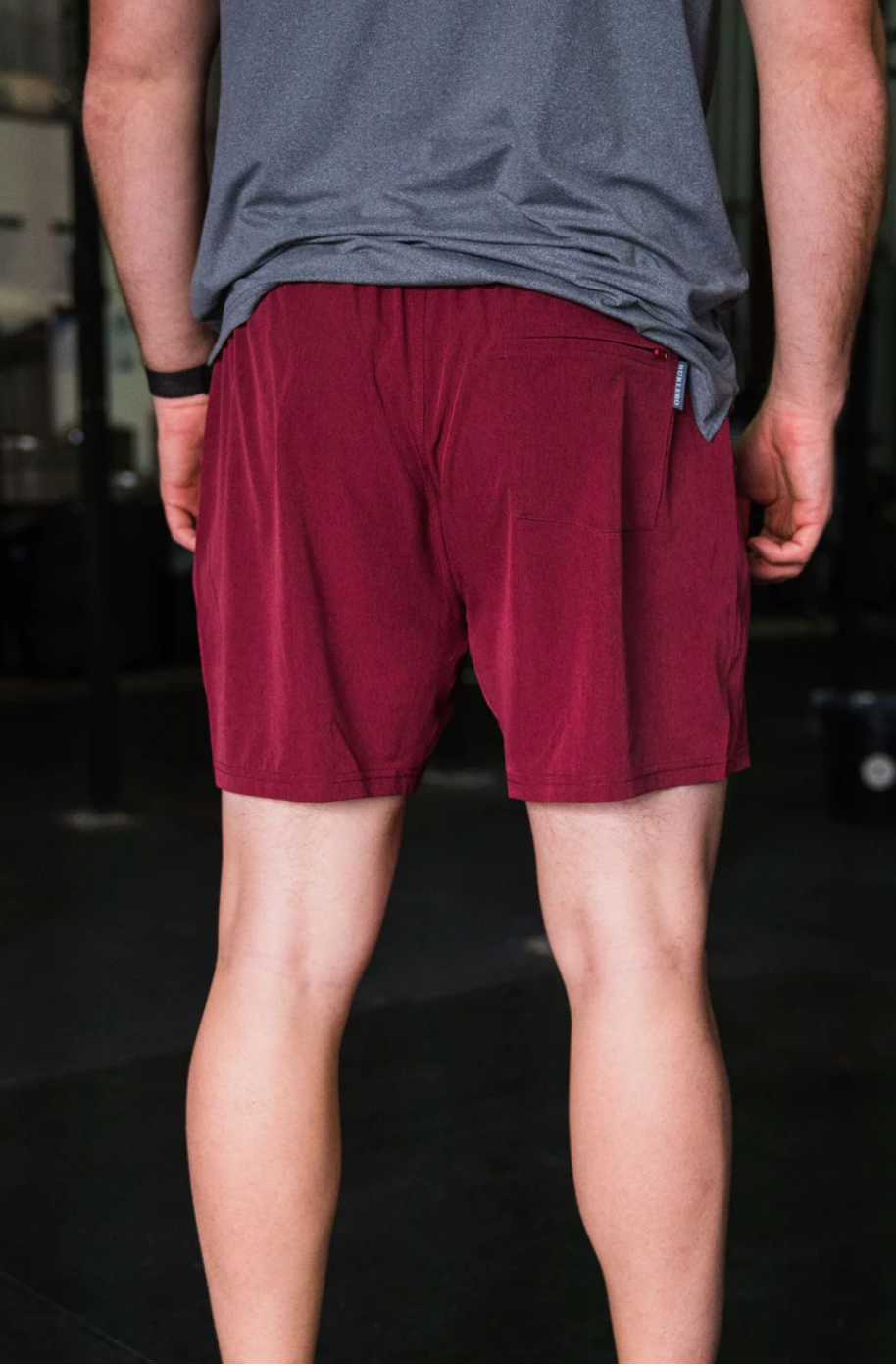 Burlebo Athletic Short - Maroon - White Camo Liner