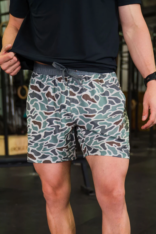 Burlebo Athletic Short - Retro Duck Camo