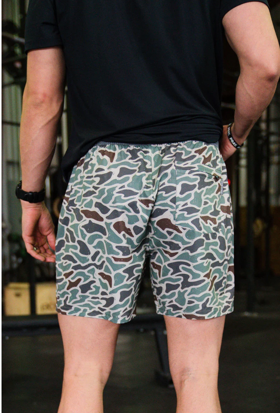 Burlebo Athletic Short - Retro Duck Camo