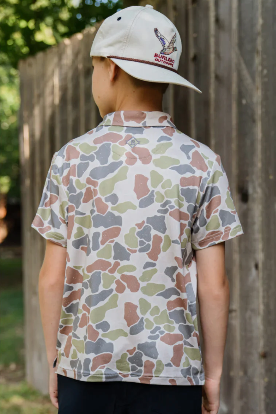 Burlebo Youth Polo - Driftwood Camo