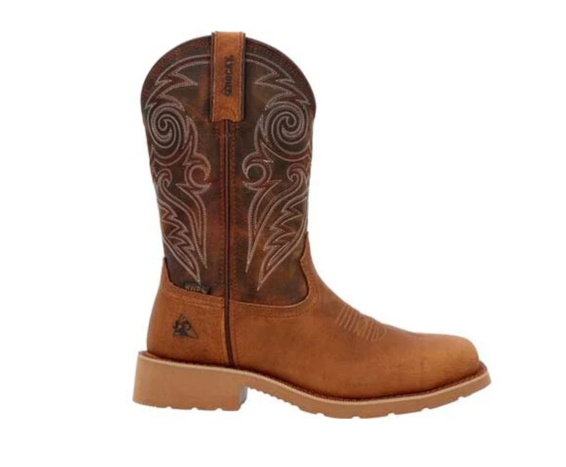 ROCKY MONOCREPE 12” STEEL TOE WESTERN BOOT #RKW0431