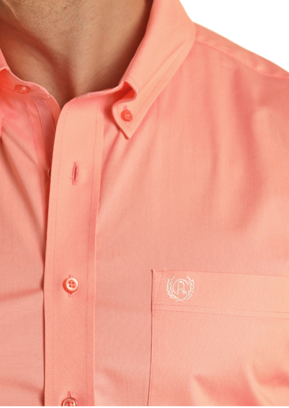 Men's Solid Poplin Button Down