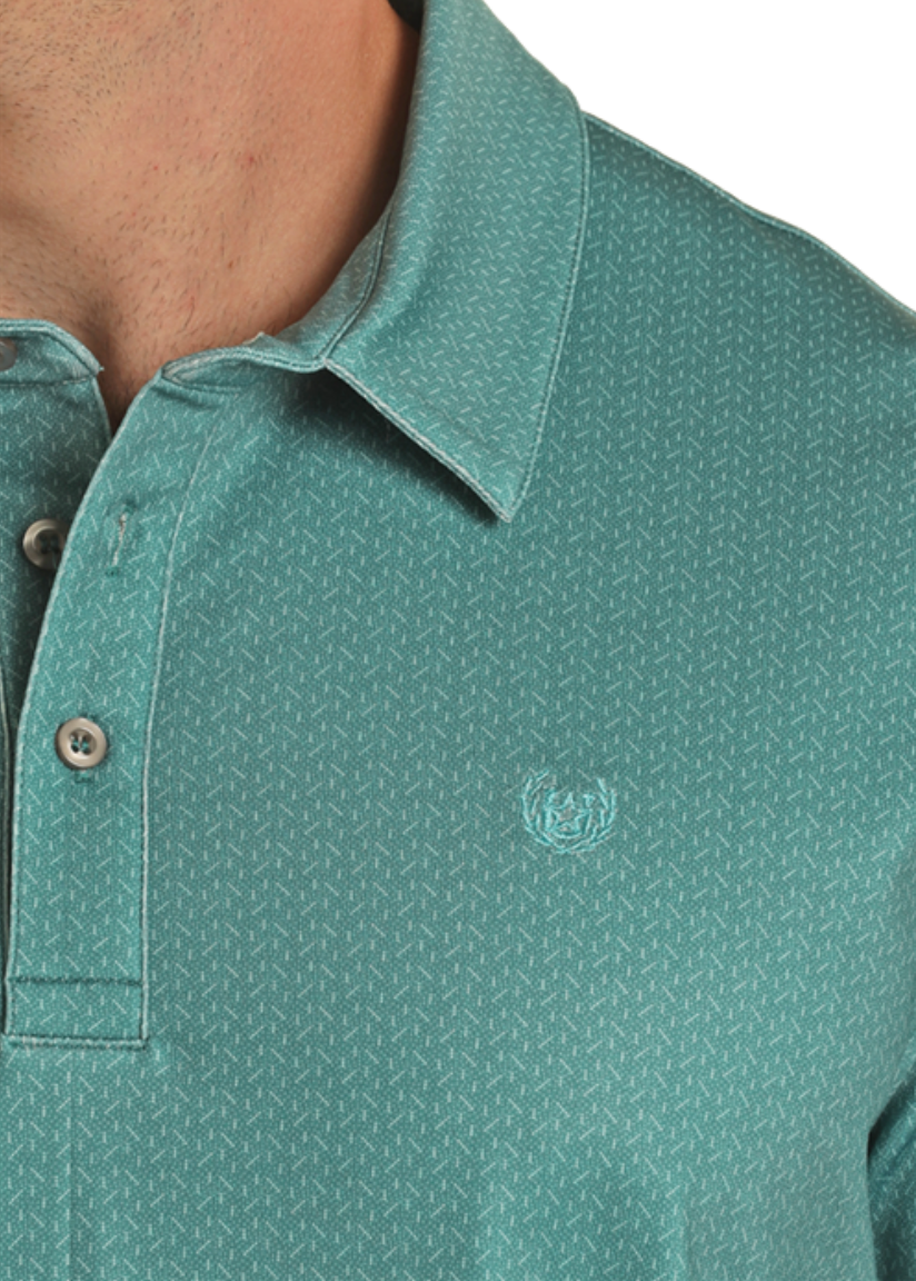 Men's Ditzy Dot Knit Polo Shirt