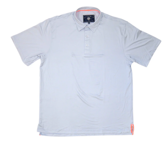 MEN'S SOLID PERFORMANCE POLO, GLACIER GREY