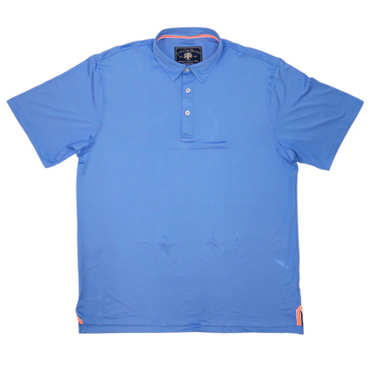 MEN'S SOLID PERFORMANCE POLO, CAROLINA BLUE