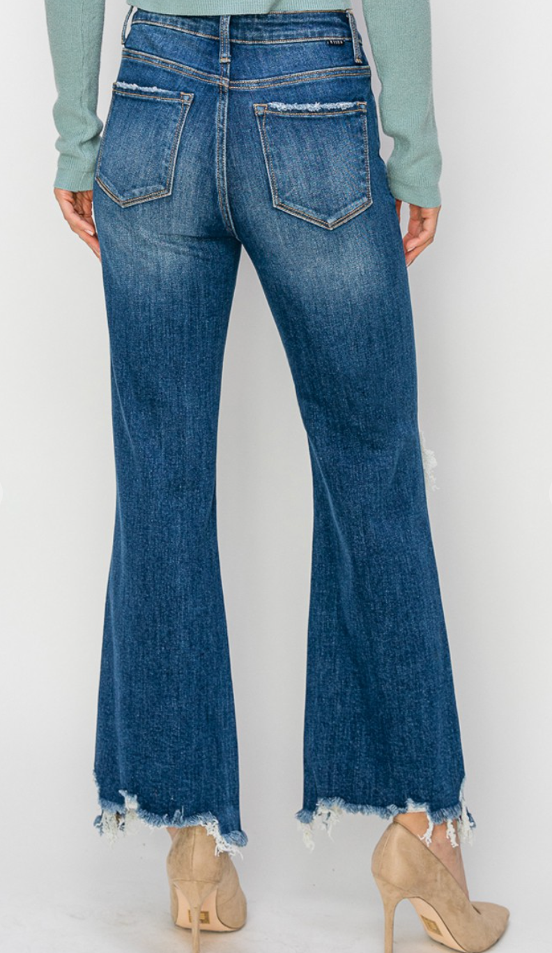 Risen High Rise Crop Jeans