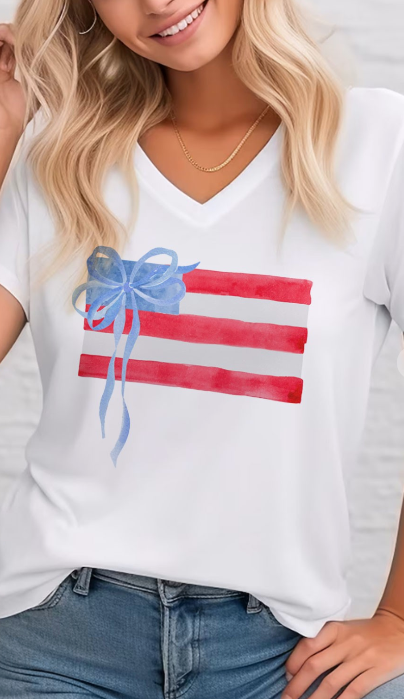 America Bow Flag T-Shirt