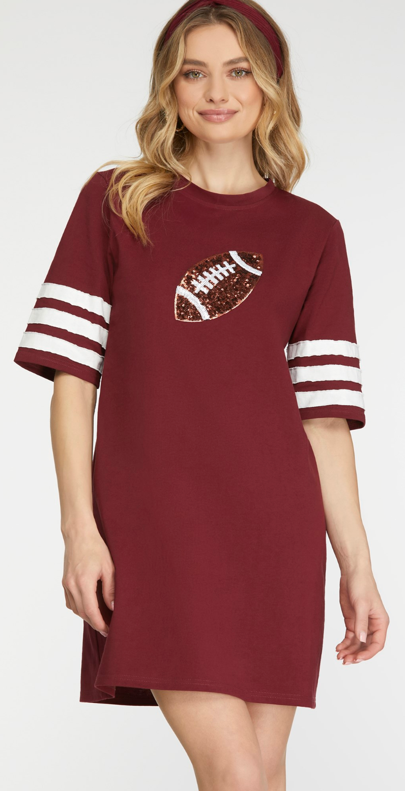 Game Day Sequin Football Dress