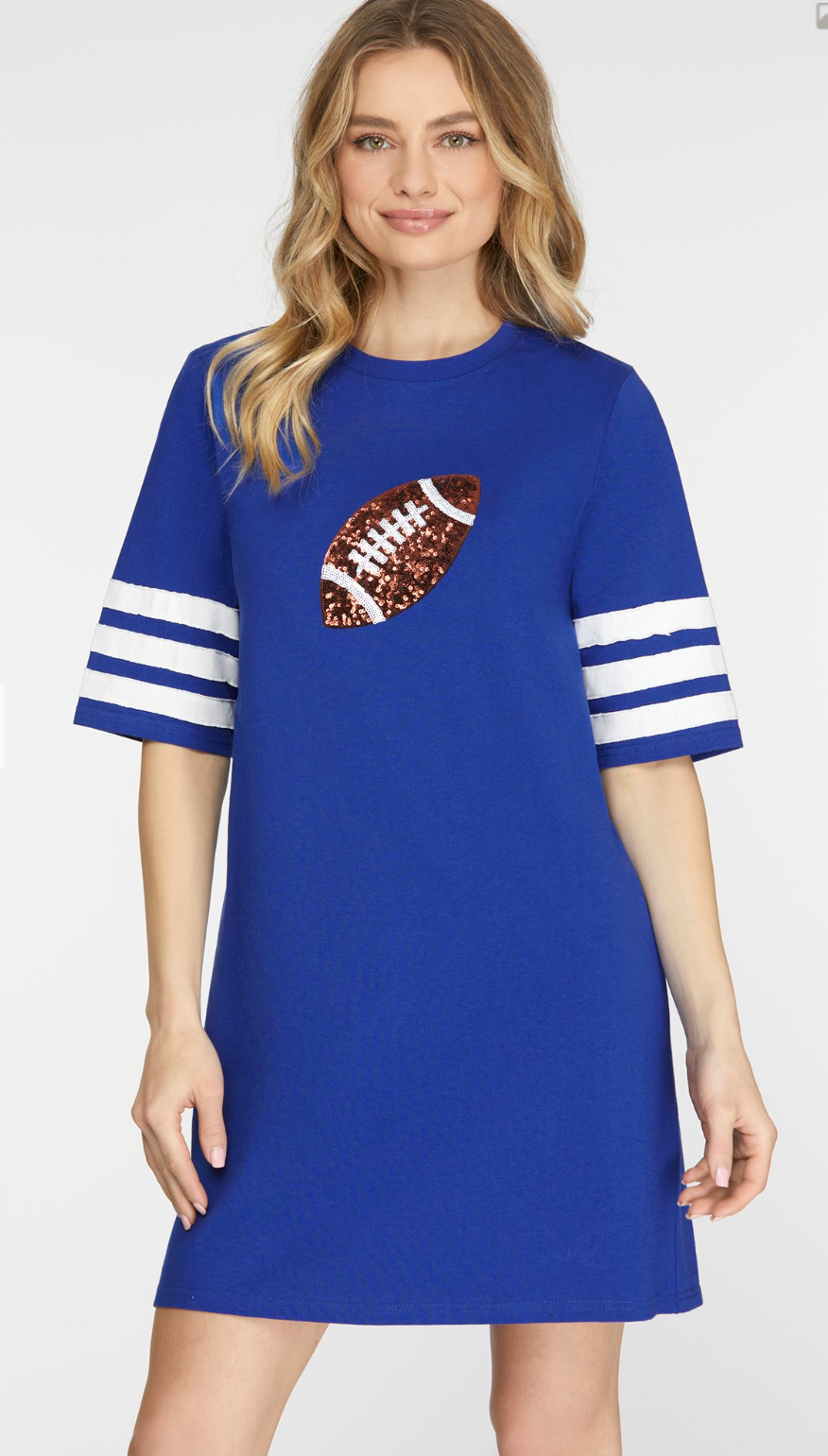 Game Day Sequin Football Dress