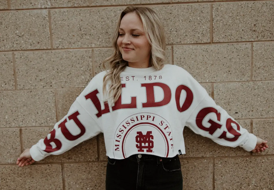 Mississippi State Cropped L/S