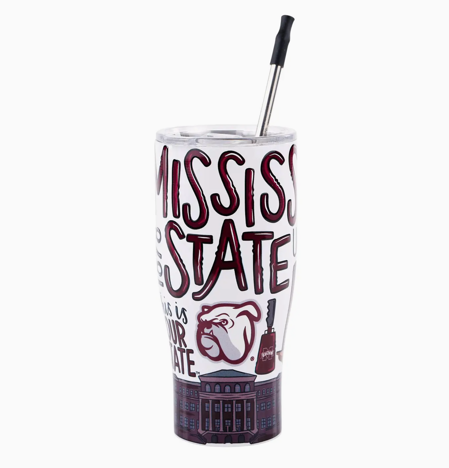 Mississippi State Icon Tumbler