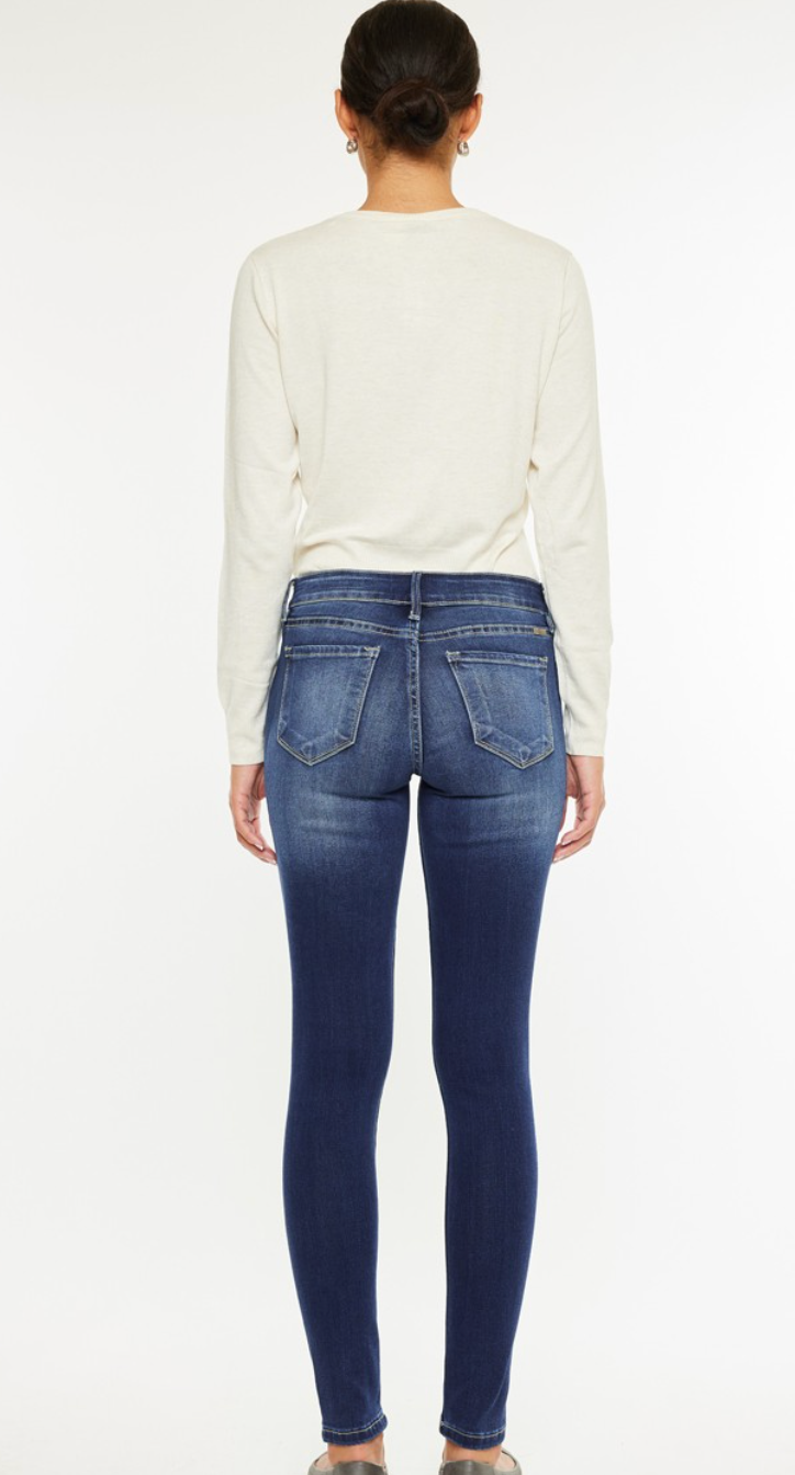 MID RISE SUPER SKINNY JEANS-KC7085DH