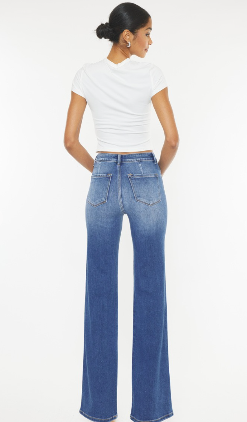 ULTRA HIGH RISE HOLLY FLARE JEANS-KC9248M-OP