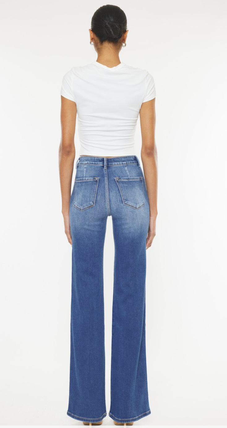 ULTRA HIGH RISE HOLLY FLARE JEANS-KC9248M-OP