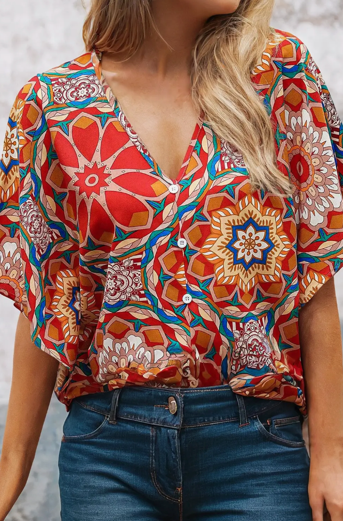 Floral Print Top