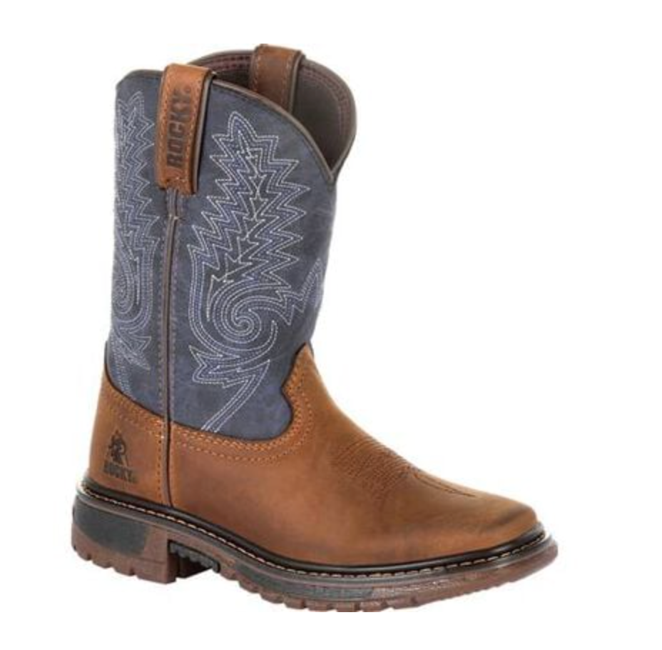 ROCKY BIG KIDS' RIDE FLX WESTERN BOOT