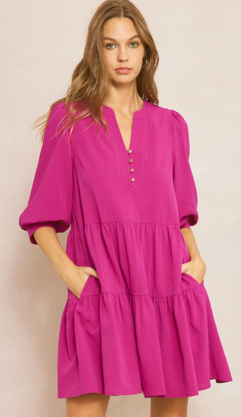 Fun And Bright Solid Dress