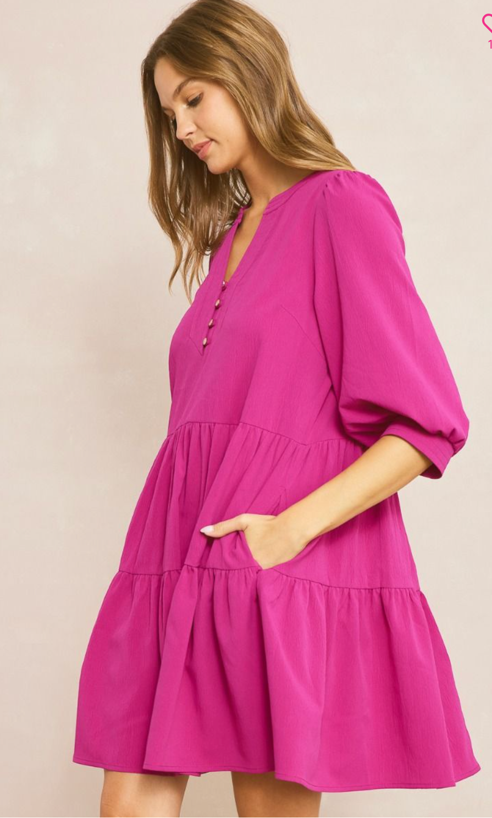 Fun And Bright Solid Dress