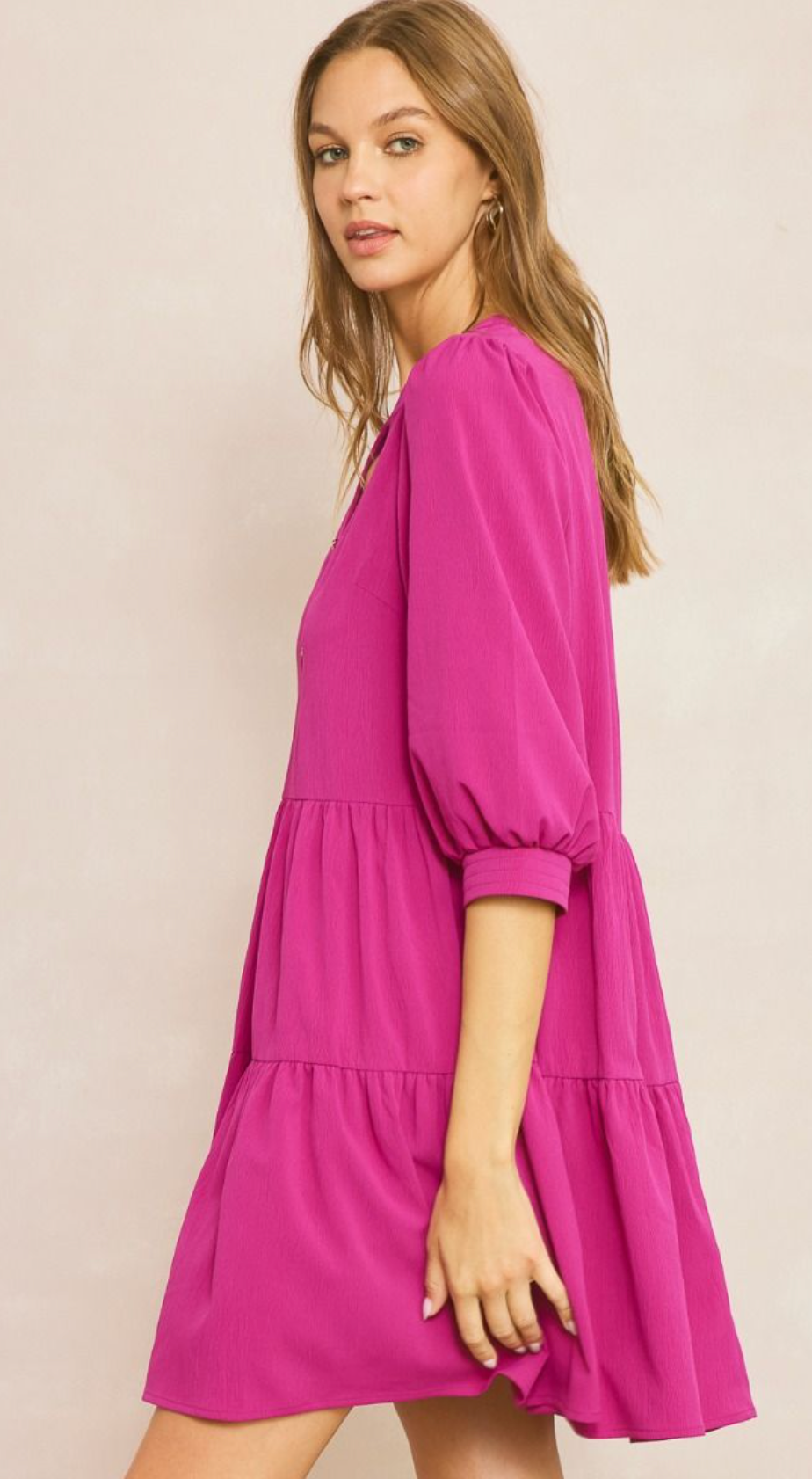 Fun And Bright Solid Dress