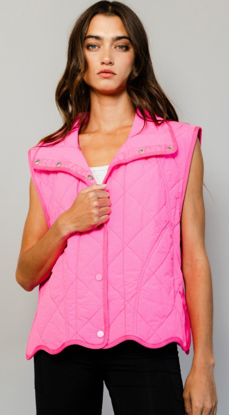 Bright Quilted Cozy Vest