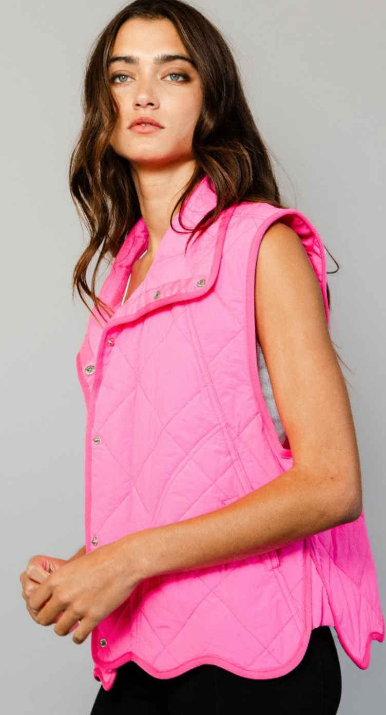 Bright Quilted Cozy Vest