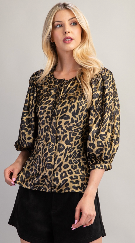 Animal Print Blouse