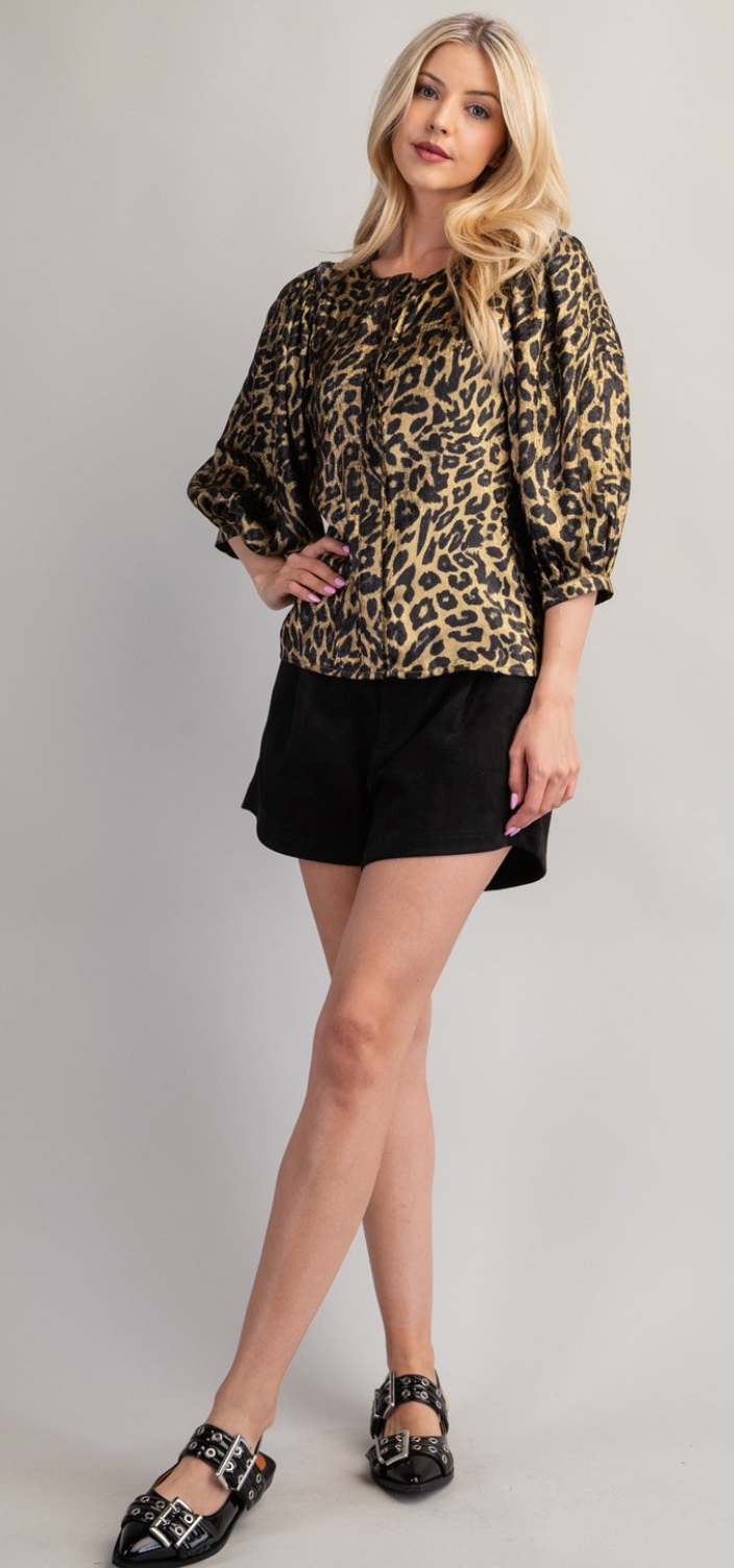 Animal Print Blouse