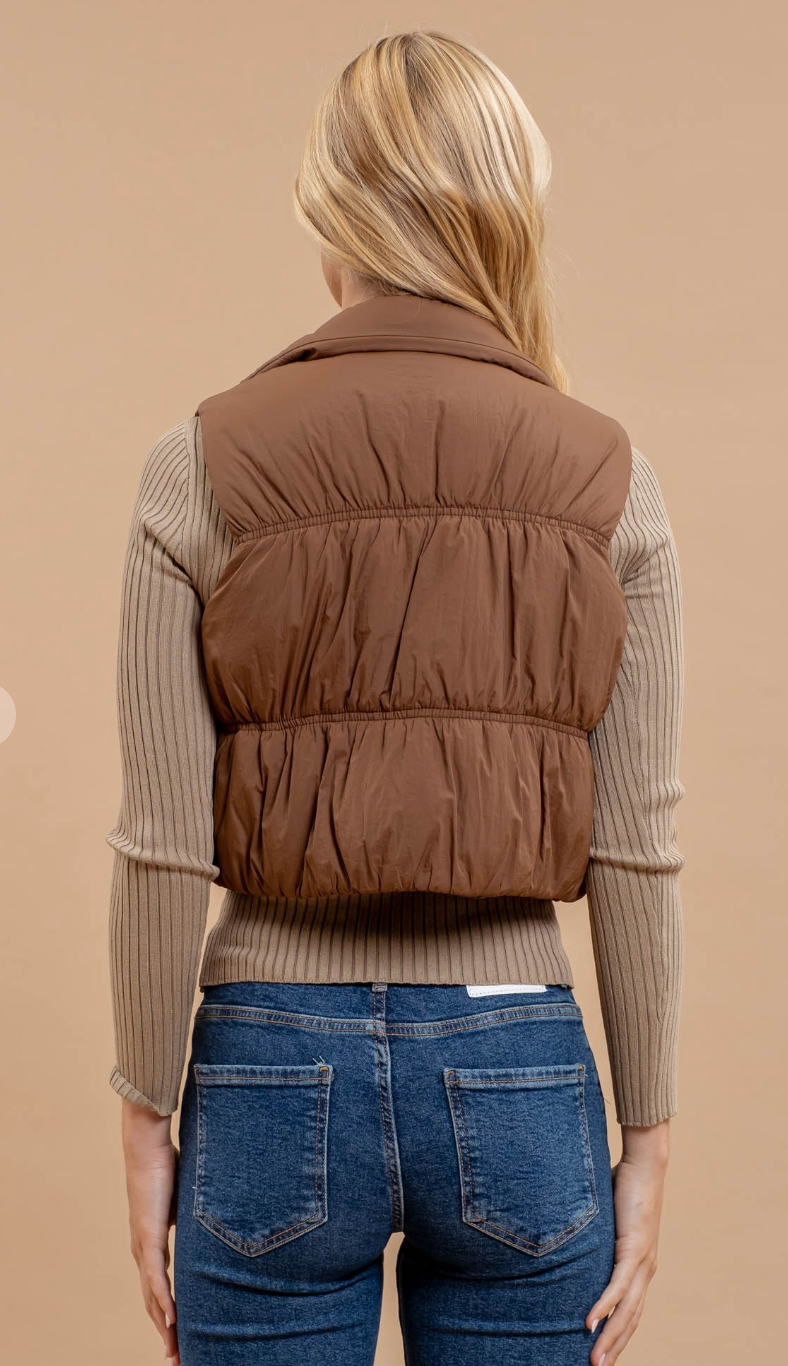 The Perfect Fall Cropped Puffer Vest