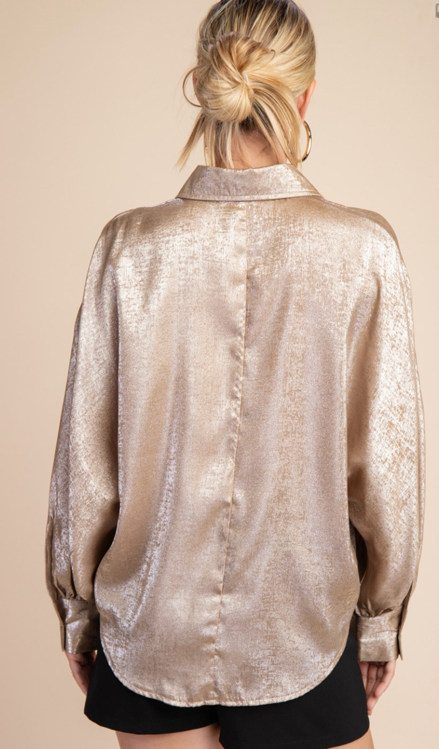 The Crowd Favorite Shimmering Blouse