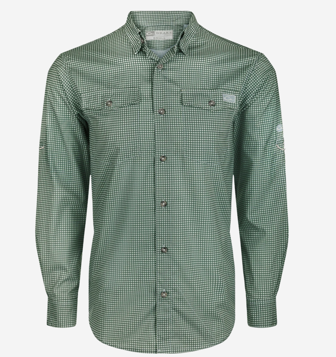 Frat Gingham Check Button-Down Long Sleeve Shirt