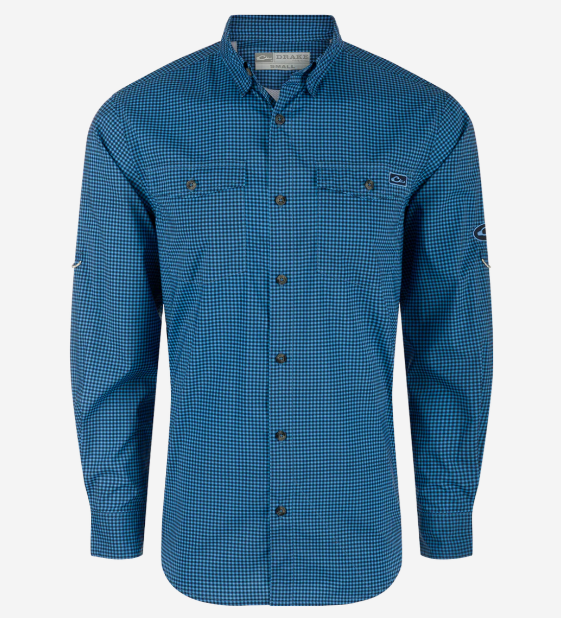 Frat Gingham Check Button-Down Long Sleeve Shirt
