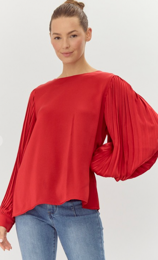 Voluminous Satin Top