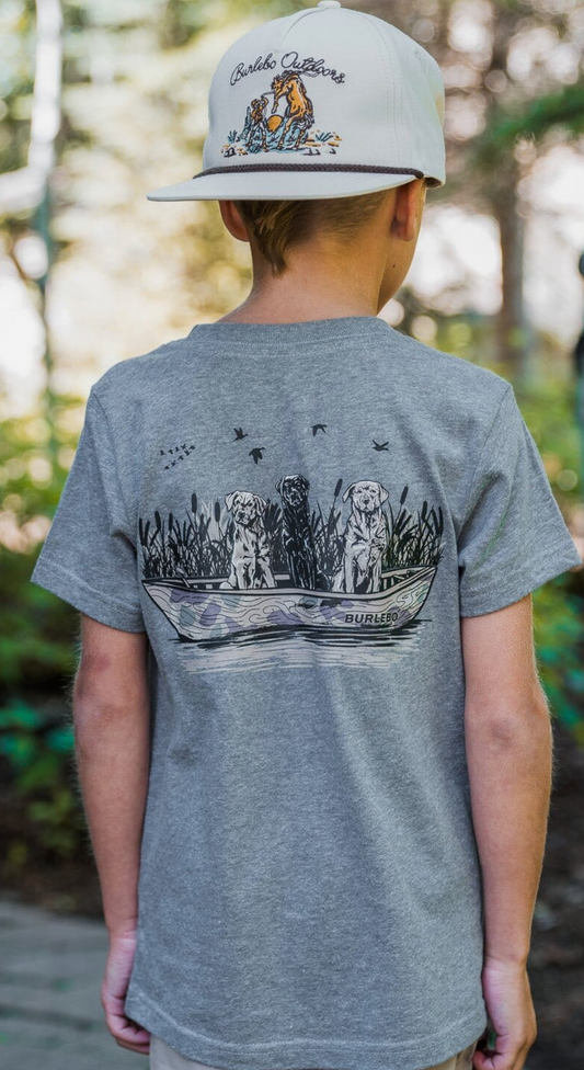 Youth Tee - Dogs on Boat