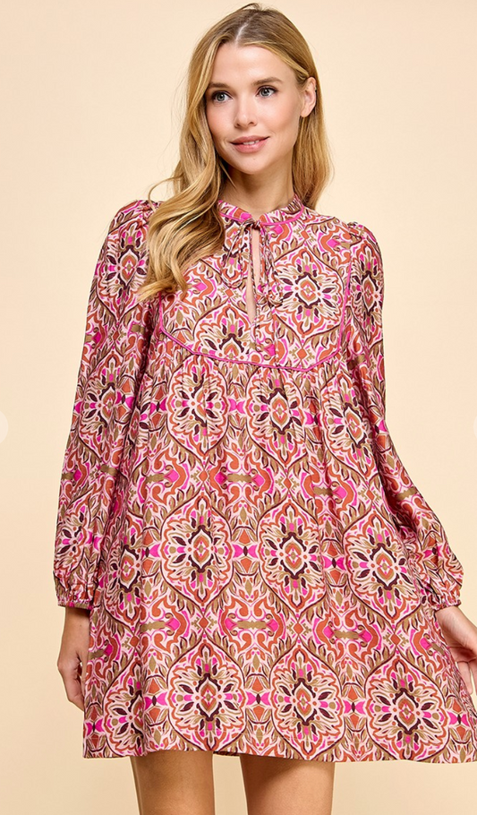 Stunning Abstract Printed Dress