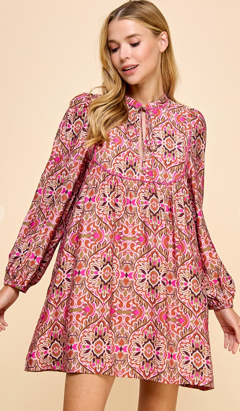 Stunning Abstract Printed Dress