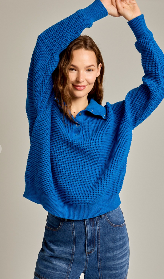 Cozy Waffle Knit Sweater