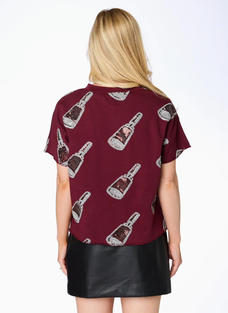 The Cowbell Sequin French Terry Top