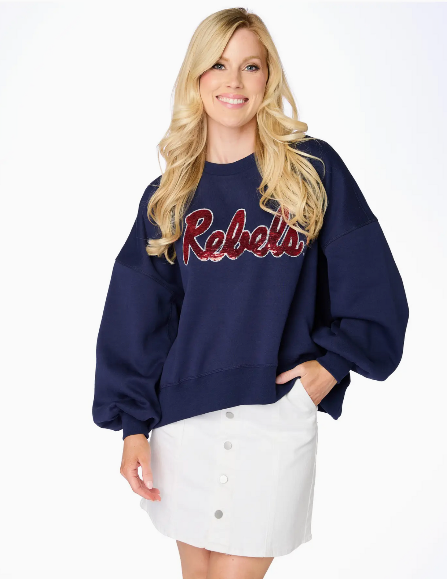 The Rebels Sequin Balloon Pullover