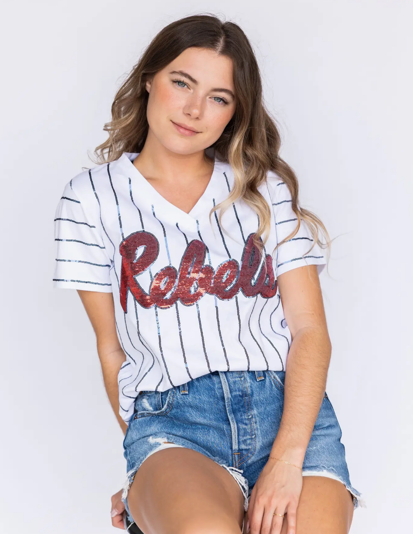 Pinstripe Rebels Baseball Slugger Top