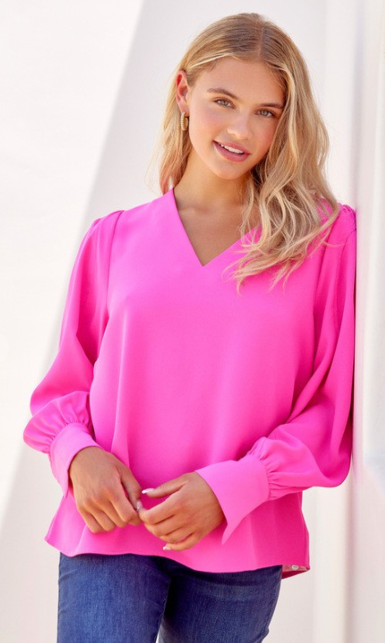 Flattering V-Neck Versatile Top