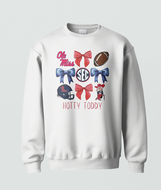 Ole Miss Game Day Bow Sweatshirt