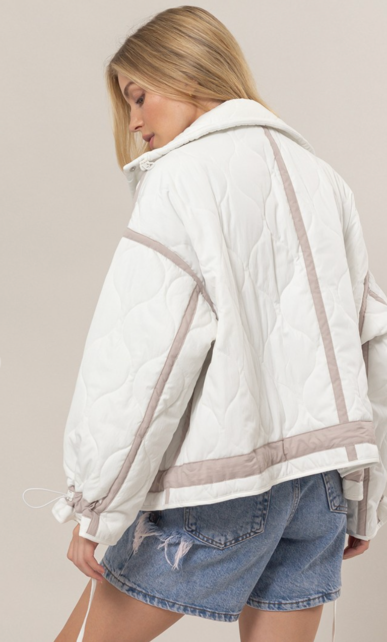 Quilted Toggle Puffer Jacket