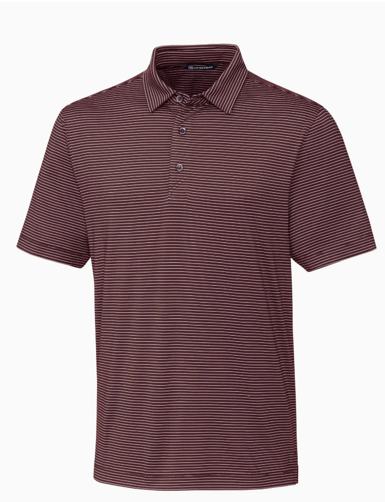 Cutter & Buck Forge Pencil Stripe Stretch Mens Polo