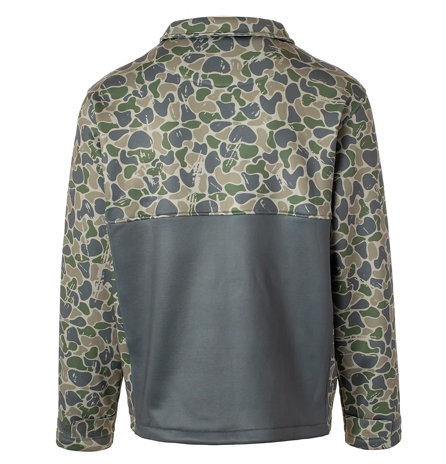 Boys Backwoods Camo Quarter Zip Fleece